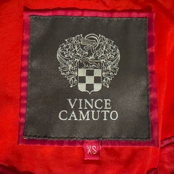 Vince Canuto Womens Parka Mid-Length Winter Red Hooded Jacket Size XS - Picture 7 of 10
